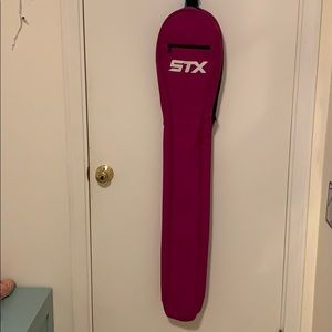 Magenta STX girls lacrosse stick bag